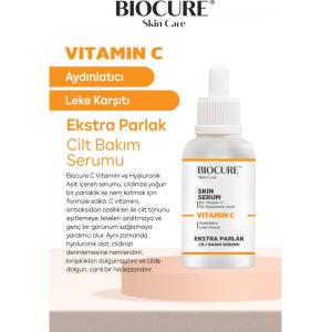 Biocure C Vitamini & Hyaluronik Asit Extra Parlak Aydınlatıcı Ve Leke Karşıtı Yüz Serumu 30 Ml