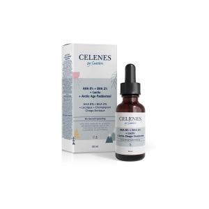 Celenes Aha + Bha + Lactin + Arctic Chaga Mushroom Serum 30 Ml